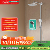汉斯格雅（Hansgrohe） 双飞雨淋浴恒温花洒大顶喷浴缸龙头花洒套装 26777007S境雨白色