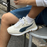 彪马（PUMA）复古跑鞋|舒适运动鞋男女新款冬休闲鞋RIDERFV391925 纯白色-午夜蓝-03 41