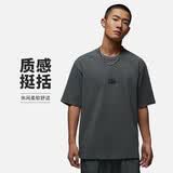 Jordan男子短袖T恤 纯棉圆领ESS 百搭贴布logo HQ8939-068铁灰L