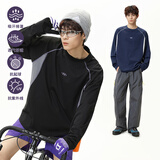 LOMBT美式户外运动速干T恤男春季休闲宽松防晒长袖上衣LY26曜石黑2XL