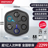 拳能玩家官方直营ONEPUNCH系列智能音乐拳击机家用健身训练器材打拳墙靶 《专业版》Q2 （旗舰品质）
