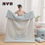 雅鹿全棉抱枕被子两用二合一冬季加厚汽车载靠垫大号办公室午睡空调被 莫妮卡【100%全棉面料】 40cm*40cm 中号普通款【展开105x155