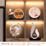 赟娅时来运转流沙画摆件客厅电视柜酒柜玄关轻奢高档高级装饰品办公室 【背靠金山4件套】石来运转摆件
