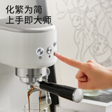 柏翠（petrus）咖啡机意式家用小型小白醒醒Pro复古迷你办公室用全半自动浓缩打奶泡一体机 PE3366Pro 节日送好物 专拍PE3366Pro