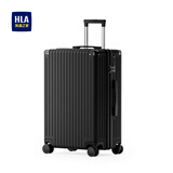 海澜之家行李箱男女学生铝框拉杆箱旅行箱登机箱密码箱托运大容量 曜石黑-拉链【质保一年】 26英寸 【74L托运箱 7-10天出行】