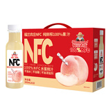 福兰农庄NFC水蜜桃果汁100%纯鲜榨果汁饮料300ml*10瓶礼盒装0脂肪