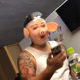 西游记猪八戒面具乳胶cos 猪头套万圣节道具烧烤头套