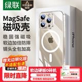 绿联 适用iPhone15promax手机壳苹果15ProMax磁吸壳保护套MagSafe 防摔耐磨镜头全包 超薄简约