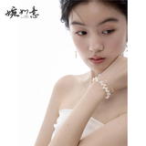 婉如意【自然系列】水晶纯银组合手链原创叠戴巴洛克珍珠手串 一条装