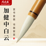 周虎臣毛笔兼毫金龙初学者练习书法学生颜体楷书行书文房四宝字帖临摹成人入门 加健中白云