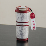 SUCCOHOMEWARE 保温杯咖啡杯带盖带勺304不锈钢随行杯出差便携水杯大容量车载杯 【五折清仓】布拉格-500ml