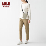 无印良品（MUJI）不易沾水迷你薄款小挎包单肩包斜挎包便携小包EAI02A0A 浅米色 EAI02A0S 长18*宽13cm