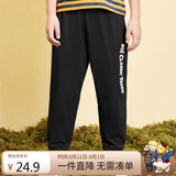 Classic Teddy精典泰迪儿童裤子男女童防蚊裤夏季宝宝纯棉薄款长裤 黑色 100 