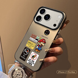 江铭 适用苹果17ProMax手机壳iphone17ProMax保护套全包防摔男女款创意保护壳彩银壳马里奥