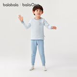 巴拉巴拉童装儿童保暖内衣套装冬季加厚夹棉男童舒适秋衣秋裤宝宝打底睡衣