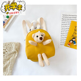 迪士尼（Disney）儿童婴幼儿园1-3岁2小书包宝宝男女孩背包迷你卡通小熊双肩包包潮 小熊黄色