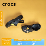 crocs卡骆驰洞洞鞋贝雅男鞋女鞋轻便耐磨一脚蹬拖鞋休闲鞋|10126 黑色-001 41 /42(260mm)