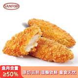 山孚 冷冻深海鳕鱼排360g 6枚/袋去刺中段汉堡鱼排煎炸小食早餐方便菜