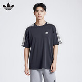 阿迪达斯（adidas）男女 三叶草系列 3 STRIPE TEE 短袖 IZ1832 XL