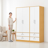 金经金属钢制衣柜主卧室家用出租房铁艺落地柜环保铁皮儿童衣橱长1.5米