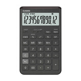 卡西欧（CASIO）就不一样计算器JT-200T创新超大显示屏太阳能面板环保材质桌面办公 撒浪黑黑灰色