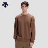 DESCENTE迪桑特ESSENTIAL系列男士针织套头衫宽松休闲卫衣秋新品 BR-棕色 3XL (190/108A)