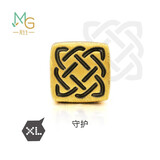 周生生黄金转运珠王安宇同款 守护XL足金情侣串珠不含手链绳86523C定价