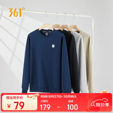 361°卫衣男装秋装长袖运动服休闲跑步圆领宽松上衣套头衫652334801D-8