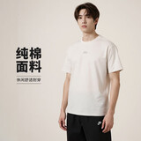 耐克NIKE男子短袖T恤 针织无领 运动休闲 简约时尚DO7393-074黑/灰 XL