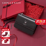 CAKNLS&KALRY轻奢包包女款2025年单肩包斜挎女包奢侈品牌生日礼物送女友老婆 黑色-包包女款2025年 纪念日送女友老婆生日礼物礼盒装