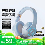 100W+热销/新品】索尼（SONY）同款耳机蓝牙2026最新款头戴式蓝牙耳机无线降噪通话游戏音乐运动 雷霆蓝
