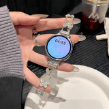 添赋适用小米watch S4 41mm/5/3/2表带S1/Pro镶钻蝴蝶手链color1/2小米9/8pro/华米手表链式女款表带 星光色【镶钻蝴蝶】 适用：小米WatchS4(41mm表盘)-18