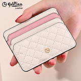 金利来卡包女士2025年新款真皮轻奢超薄女款银行卡证件包头层牛皮大学生 【白色 小巧 超薄 头层牛皮】