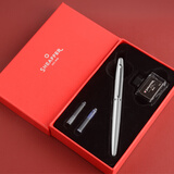 sheaffer钢笔 VFM系列 书法练字墨水笔 商务办公签字笔 磨砂铬钢杆F尖