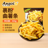 京鲜生 安格瑞裹粉咸香冷冻波纹超脆曲薯条400g 空气炸锅 西餐小食