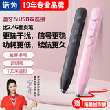 诺为N20 BLE触屏手写翻页PPT教师用多功能支持蓝牙连接翻页笔适配鸿合希沃白板多功能LED液晶屏 樱花粉