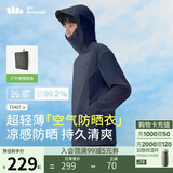 蕉下（beneunder）防晒衣男薄外套皮肤衣服冰丝防紫外线凉感透气夏户外TS40724蓝L