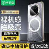 毕亚兹【中轴保护】适用华为matex6折叠屏手机壳【磁吸充电】MateX6/典藏版保护套 清爽透明防摔壳 JK889