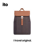 ITOPORCINI BACKPACK系列 商务旅行时尚电脑包女士双肩包暮棕16L