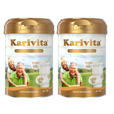 karivita新西兰原装进口中老年奶粉高钙多维脱脂奶粉成人添加鱼油 900g*2