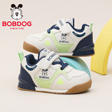 巴布豆童鞋男童秋款百搭宝宝鞋休闲舒适儿童学步鞋101353148米/藏青蓝25