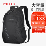 米熙mixi休闲运动双肩包女大容量旅行背包14英寸电脑包M5005-20吋黑色