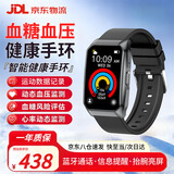 HJZY华为机鸿蒙系统苹果机iOS适用高精无创血糖血压监测智能手环表通话运动心率睡眠健康监测款手环10 黑色-血糖血压血氧睡眠-运动数据记录 蓝牙通话+运动记录-消息提醒