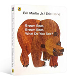 现货*英文原版棕熊绘本 Brown Bear What Do You See 棕色的熊你在看什么纸板书廖彩杏启蒙Eric Carle卡尔爷爷搭吴敏推荐系列 送音频