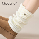 莫代尔女士腿套银标针织女款秋冬季袜套雪地靴堆堆袜冬季袜子