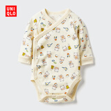 优衣库婴幼儿宝宝UT绘本合作系列包臀衣/长袖1件装25秋新款478397 478399/40奶油色(开襟款) 70cm