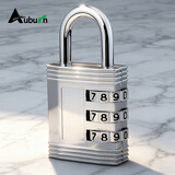 奥本密码锁挂锁抽屉锁学生宿舍锁健身房衣物柜门锁7610D 32MM银