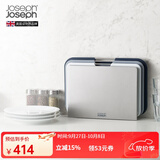 JOSEPH JOSEPH[中秋送礼]台面分类菜板3件套 带把手砧板 切菜板案板面板套装 灰色小号（32*22cm） 60146