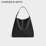 CHARLES&KEITH大容量通勤子母单肩包托特包包女包生日新年礼物CK2-40270966-1 Black黑色（新色） L
