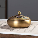 喜香 黄铜香炉盘香炉香薰炉家用室内檀香线香炉沉香熏香炉摆件